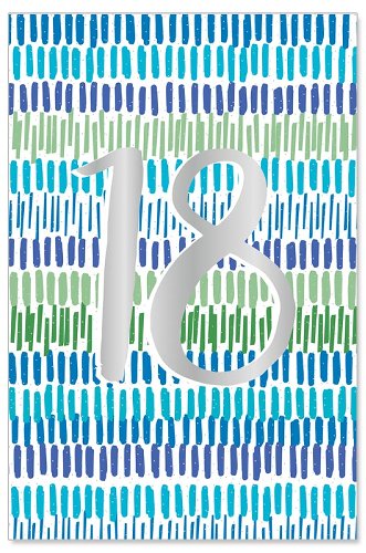 Geburtstagskarte 18 Blau