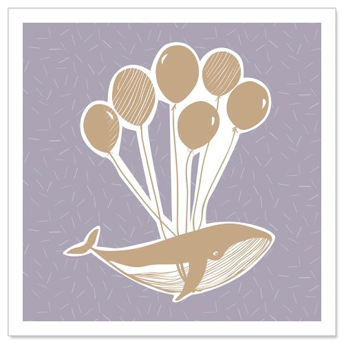Minikarte Wal Luftballons