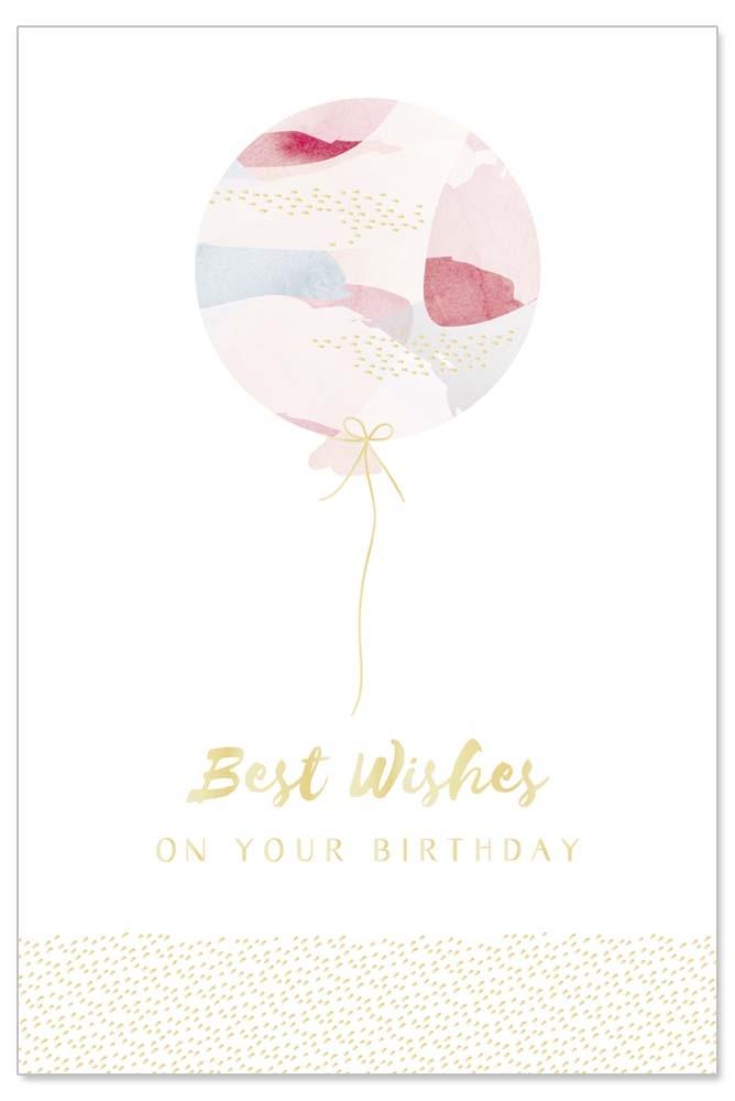 Geburtstagskarte Luftballon Spruch Best Wishes On Your Birthday