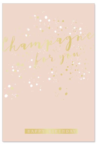 Birthday card champagne for you