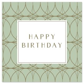 Minikarte Kringel Spruch Happy Birthday