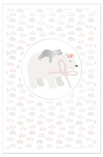 Karte Baby Eisbär Rosé
