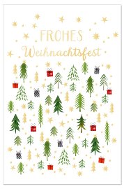 Weihnachtskarte Bäume