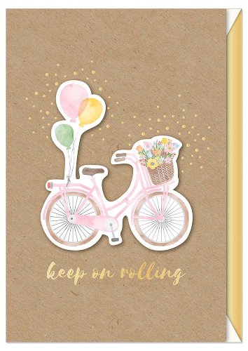 Birthday card bicycle 3D