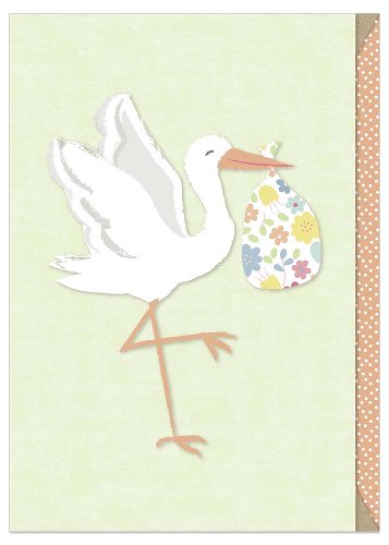 Card baby stork