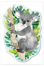 Einladungskarte 6er Set Koala