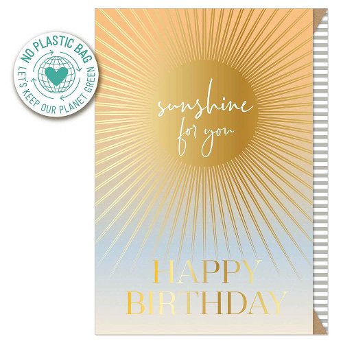 Birthday card sunshine