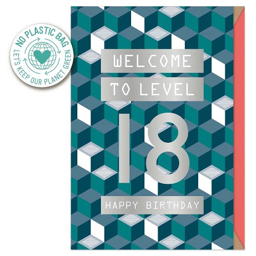 Geburtstagskarte Level 18