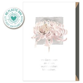 Mourning card chrysantheme