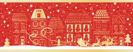 Weihnachtskarte Stadt