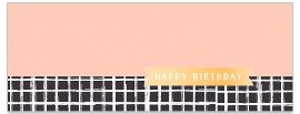 Geburtstagskarte DIN lang Colourblocking