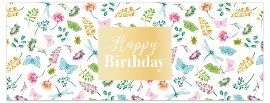 Birthday card DIN long butterfly