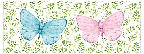 Greeting card DIN long butterflys