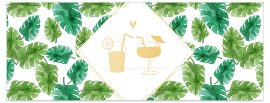 Grußkarte DIN lang Cocktailgläser