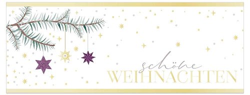 Christmas card DIN long Schöne Weihnachten