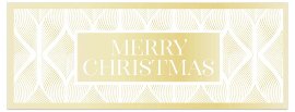 "Weihnachtskarte DIN lang Merry Christmas Gold"