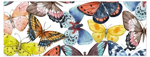 Grußkarte DIN lang Schmetterlinge