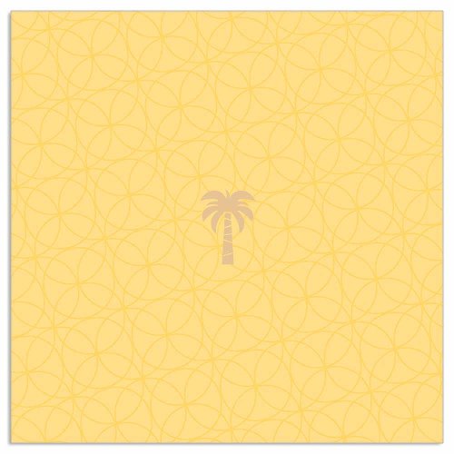 Napkin palm yellow