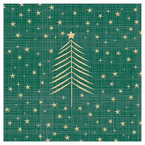 Christmas napkin tree green