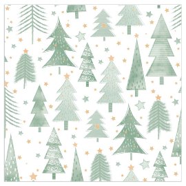 Christmas napkin trees pastel green