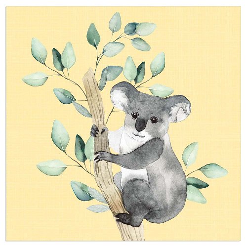 Napkin koala yellow