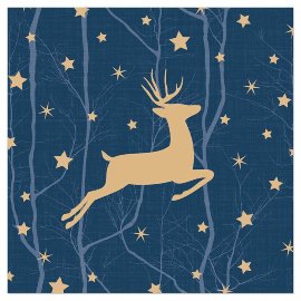 Napkin christmas deer blue