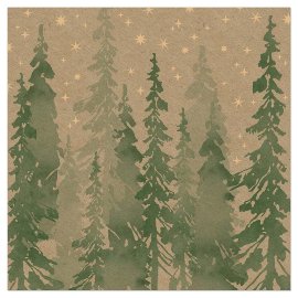 Napkin ORGANCS christmas forest