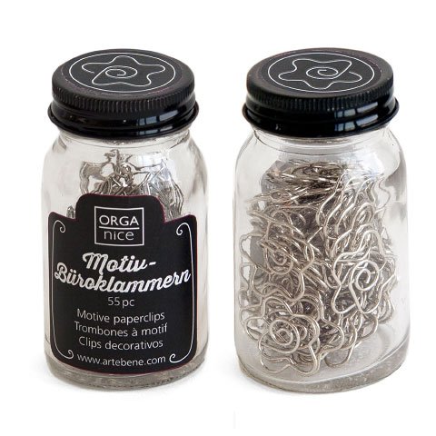 paperclips in jar/55 pcs.