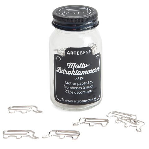 paperclips in jar/60 pcs.