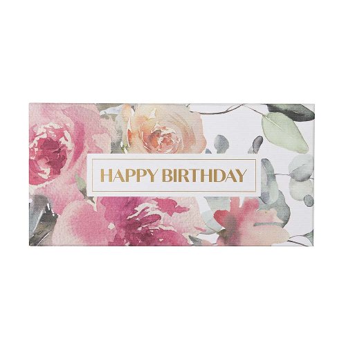 Geschenkbox Happy Birthday Blüten