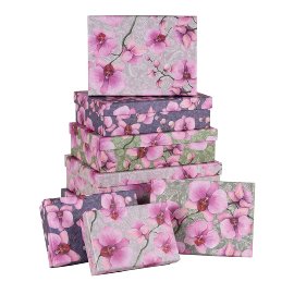 Gift boxes 8 pcs. set orchids