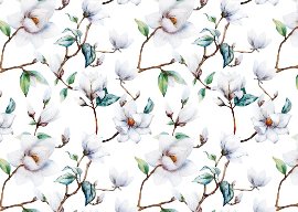 Wrapping paper wedding magnolia