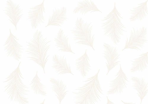 Wrapping paper feather
