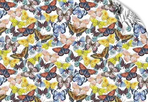 Wrapping paper butterflies