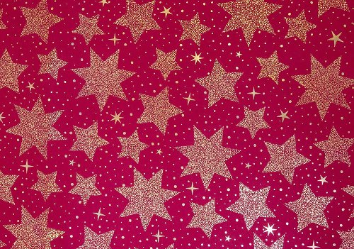 Geschenkpapier Weihnachten Sterne Rot