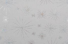 Wrapping paper christmas stars silver white