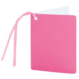 gift tag/5,5x7,5cm/hot pink