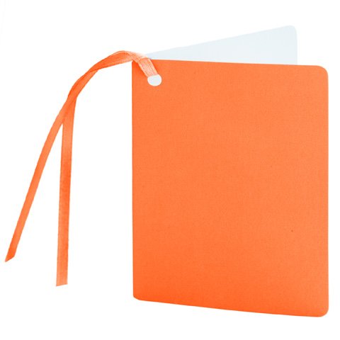 gift tag/5,5x7,5cm/orange