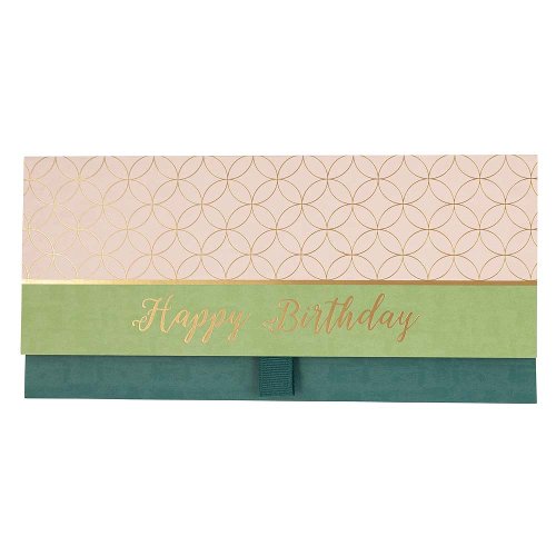 Gift envelope happy birthday colour blocking