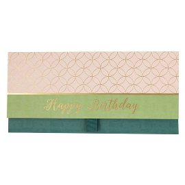 Gift envelope happy birthday colour blocking