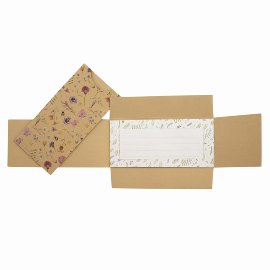Gift envelope Organics kraft paper flowering meadow