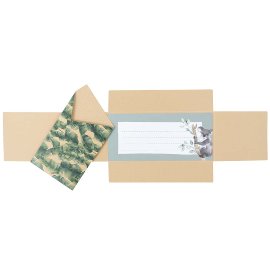 Geschenkumschlag Organics Kraftpapier Koala