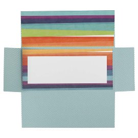 Gift envelope stripes multicolour