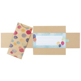 Gift envelope Organics kraft paper balloons