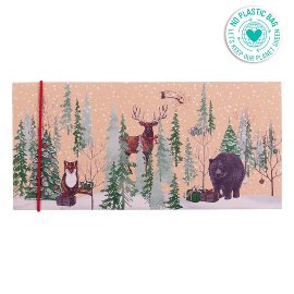 Gift envelope christmas forest animals