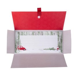 Gift envelope christmas car santa clause