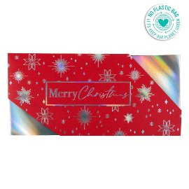 Gift envelope christmas with silver stars