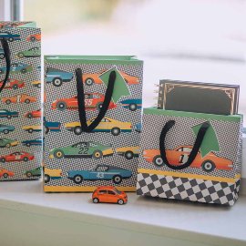 Gift bag set race cars