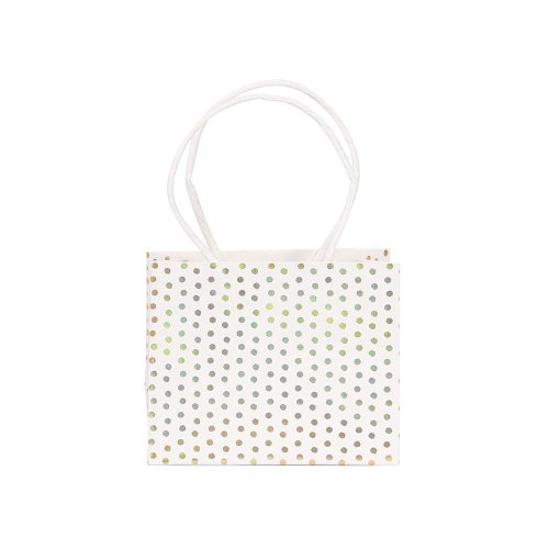 Guest gift bag 6 pcs. set dots gold
