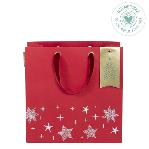 Christmas gift bag red